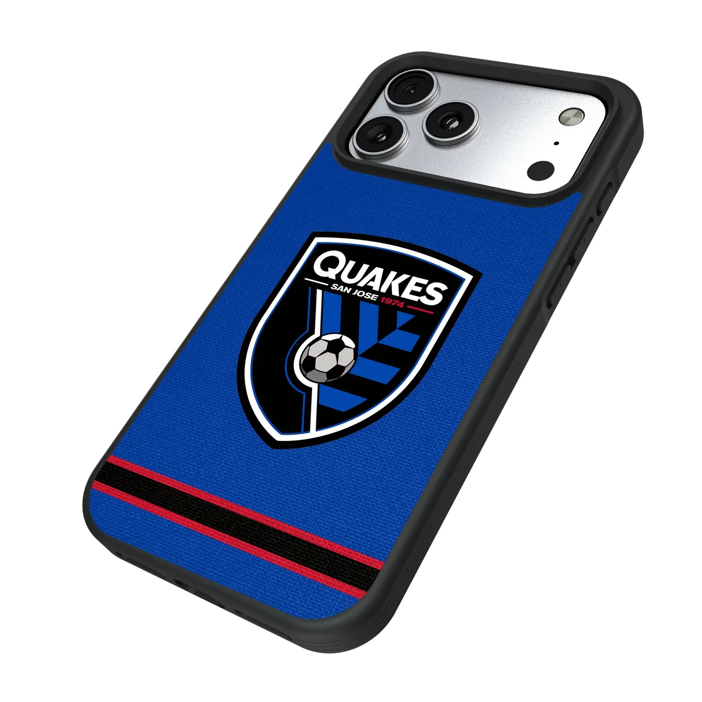San Jose Earthquakes Stripe Bump Phone Case for Apple iPhone