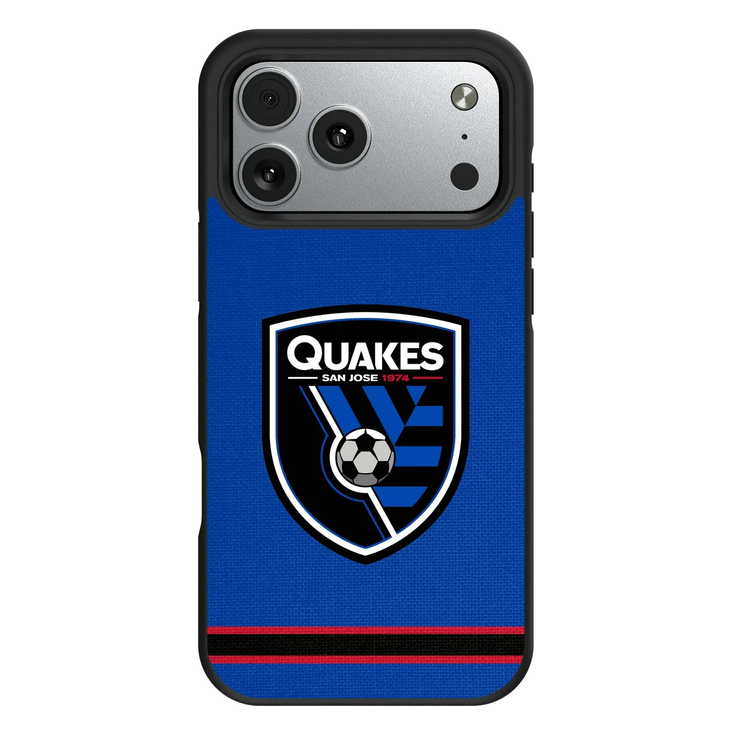 San Jose Earthquakes Stripe Bump Phone Case for Apple iPhone