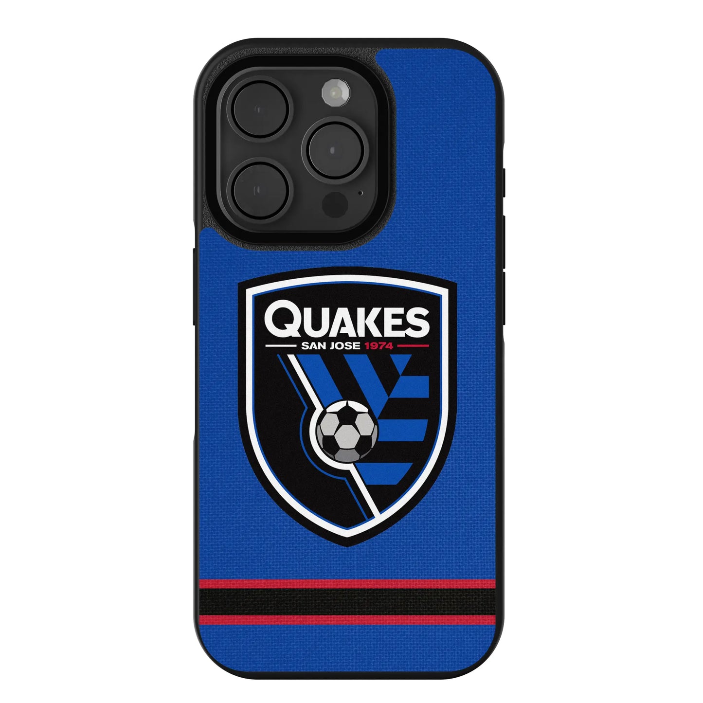 San Jose Earthquakes Stripe Bump Phone Case for Apple iPhone