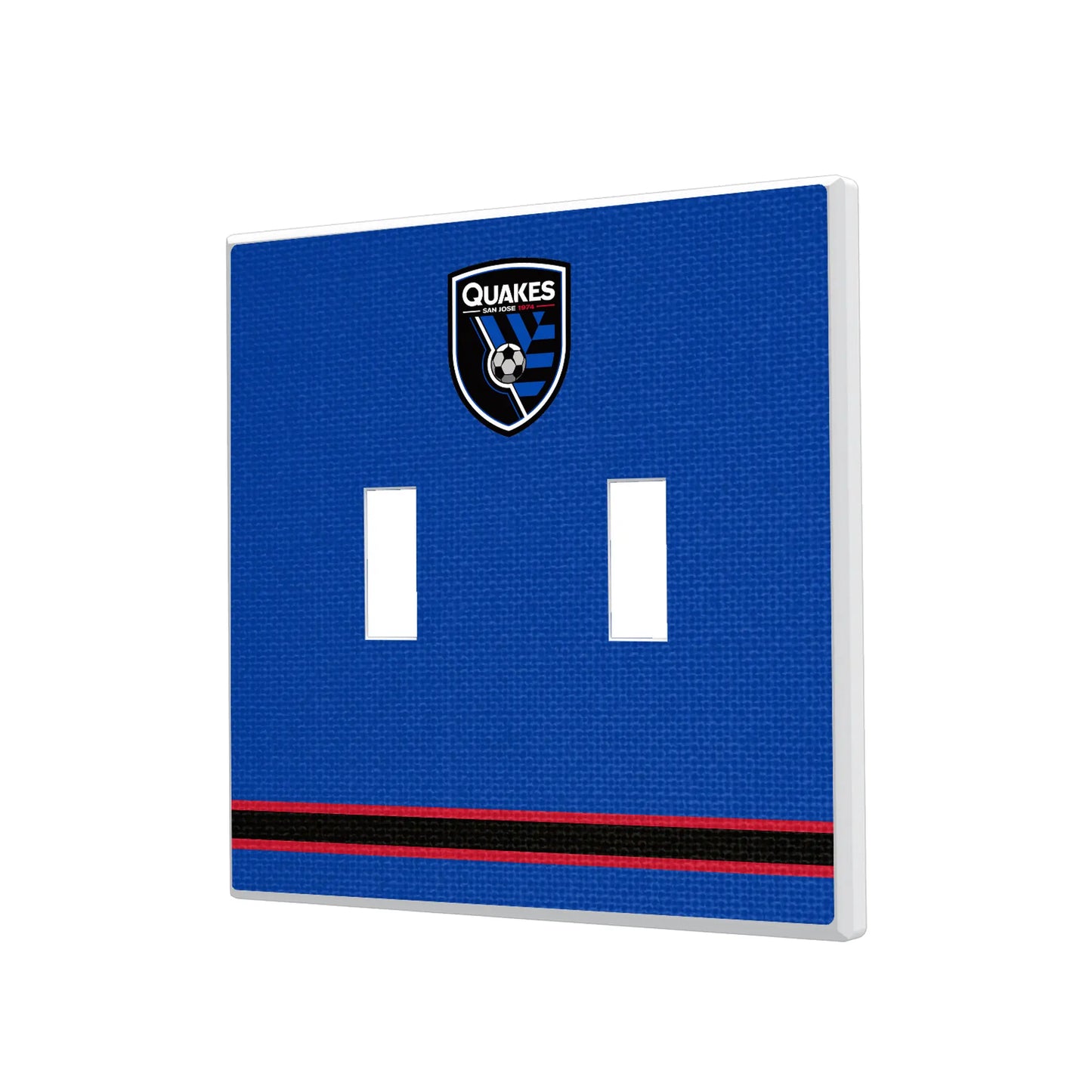 San Jose Earthquakes Stripe Hidden-Screw Light Switch Plate