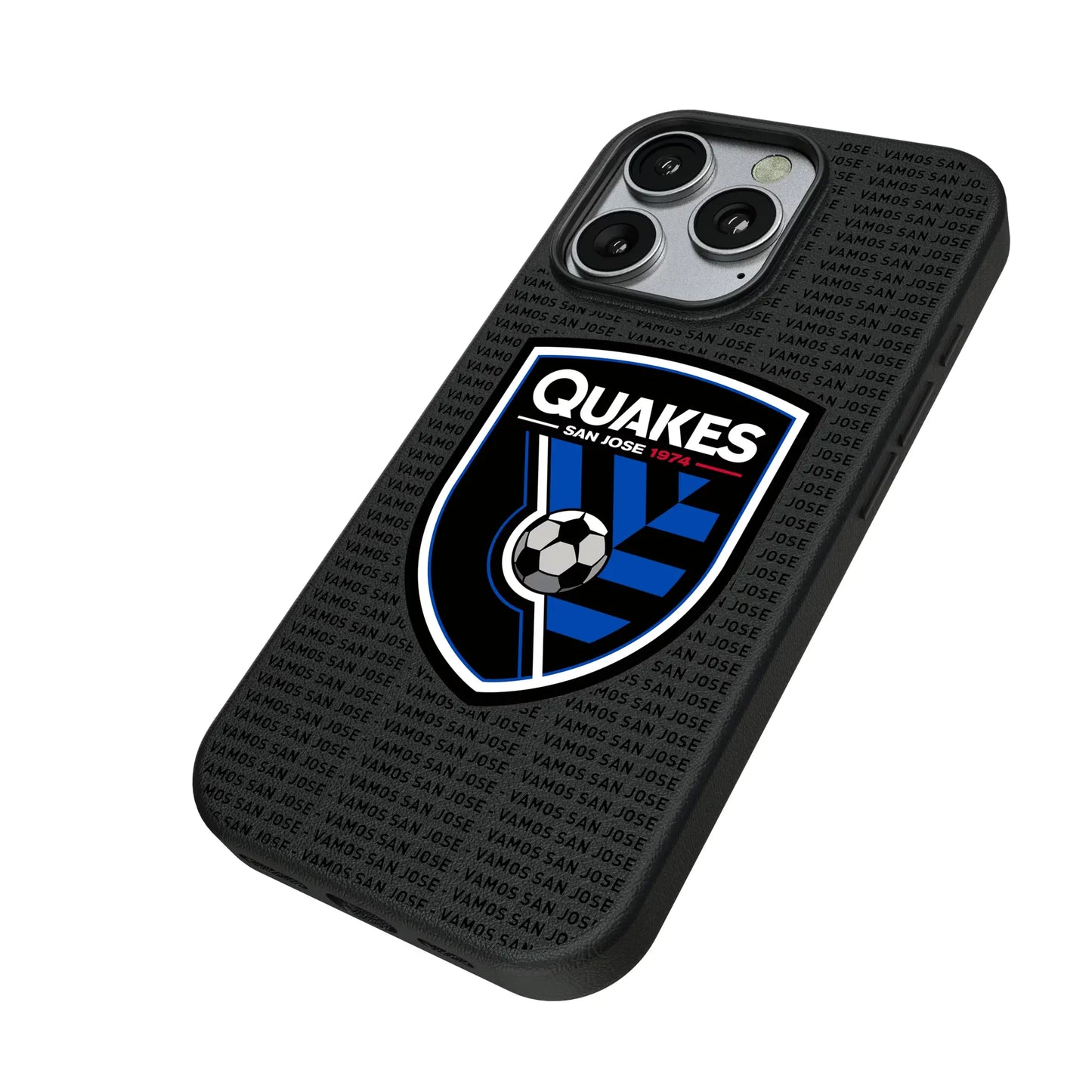 San Jose Earthquakes Text Backdrop MagSafe Compatible Phone Case for Apple iPhone