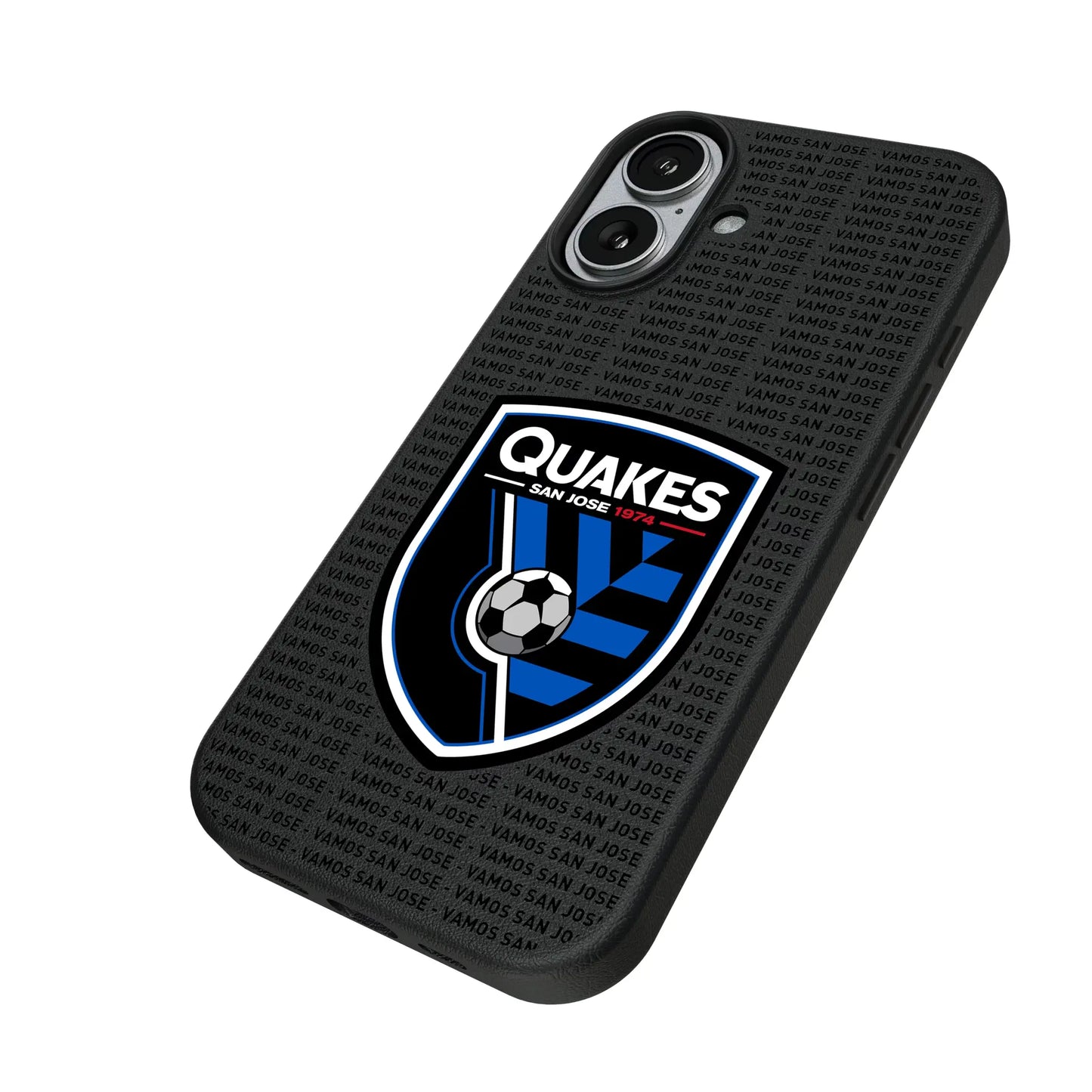 San Jose Earthquakes Text Backdrop MagSafe Compatible Phone Case for Apple iPhone