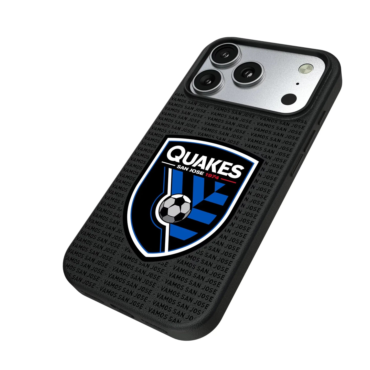 San Jose Earthquakes Text Backdrop MagSafe Compatible Phone Case for Apple iPhone