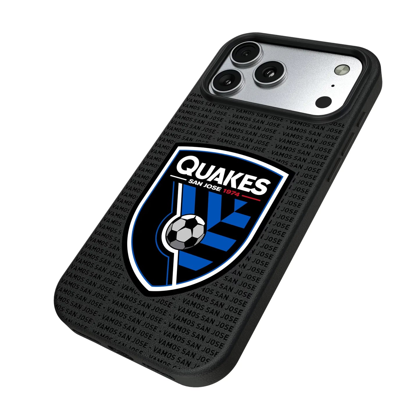 San Jose Earthquakes Text Backdrop MagSafe Compatible Phone Case for Apple iPhone