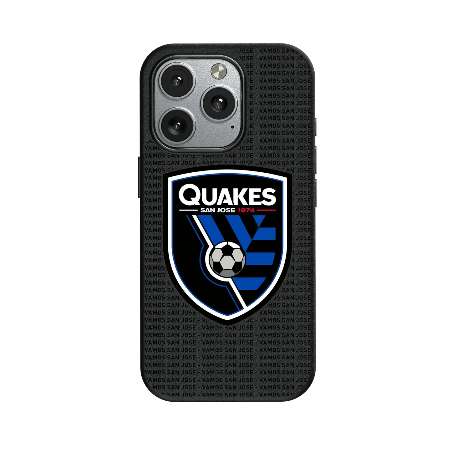 San Jose Earthquakes Text Backdrop MagSafe Compatible Phone Case for Apple iPhone