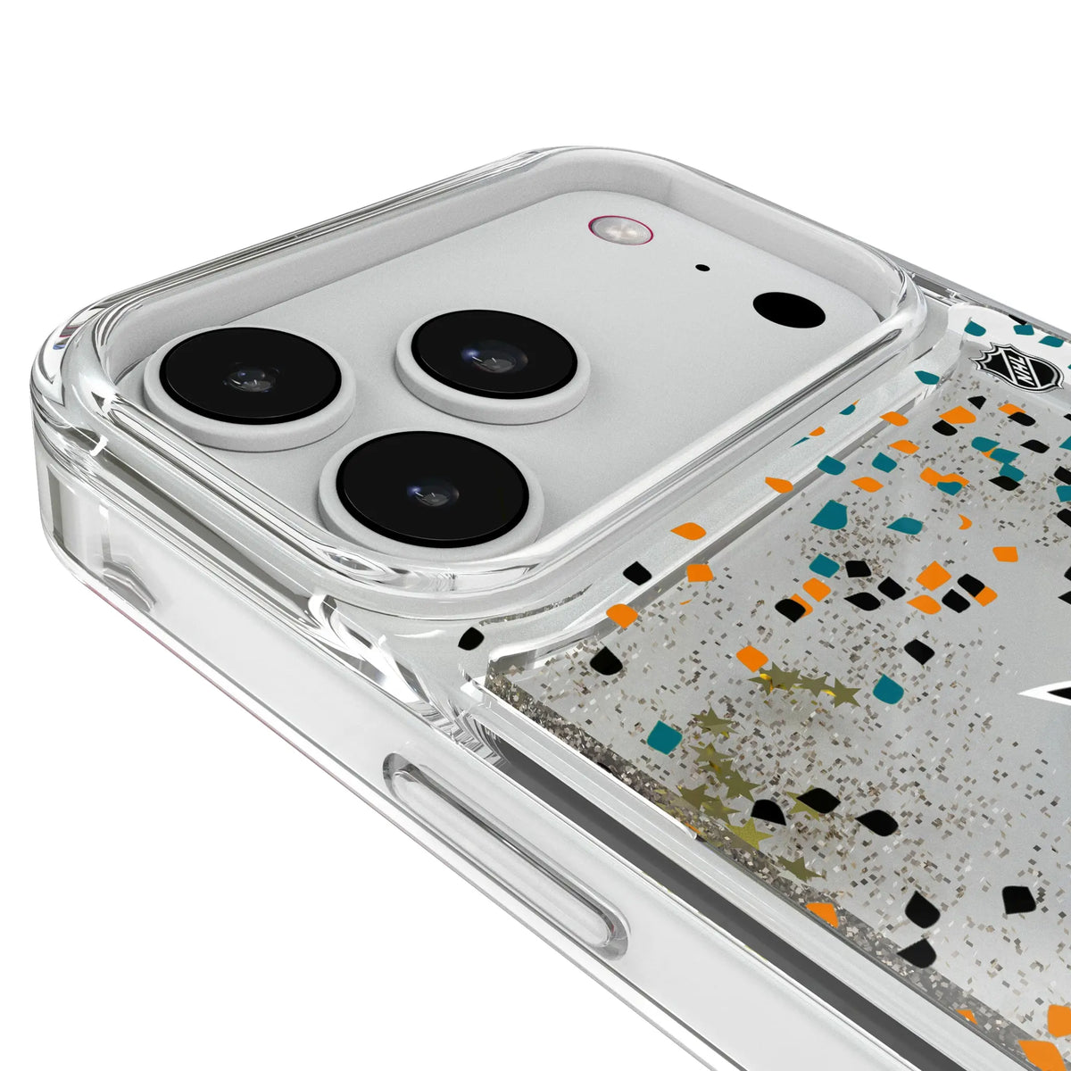 San Jose Sharks Confetti Glitter Phone Case for Apple iPhone