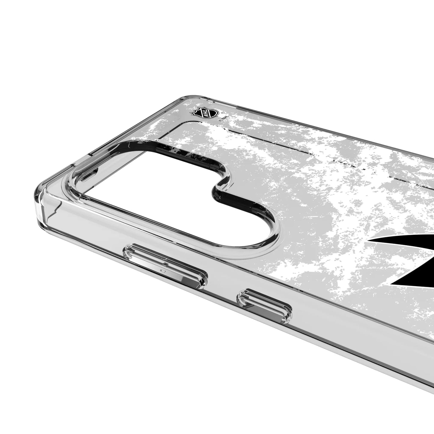 San Jose Sharks Ice Stripe Clear Phone Case for Samsung Galaxy