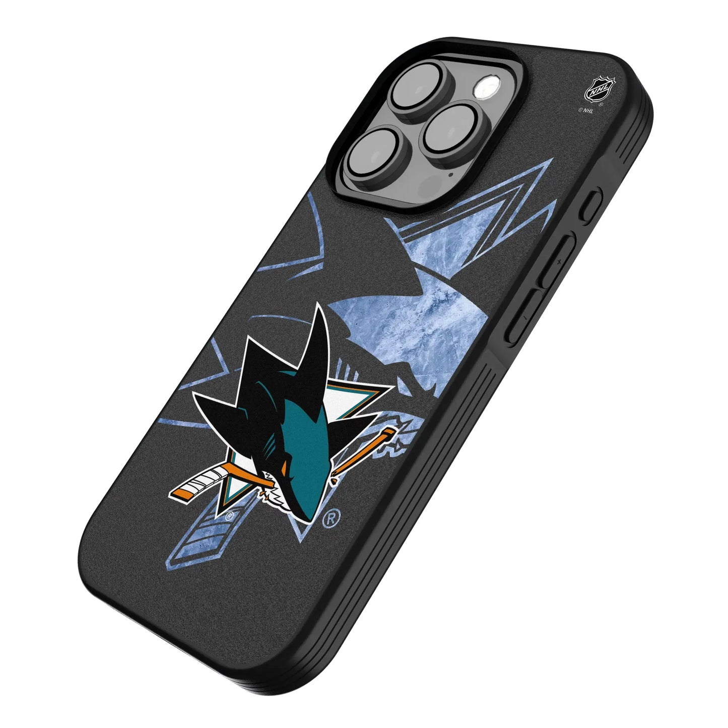 San Jose Sharks Ice Tilt Bump Phone Case for Apple iPhone
