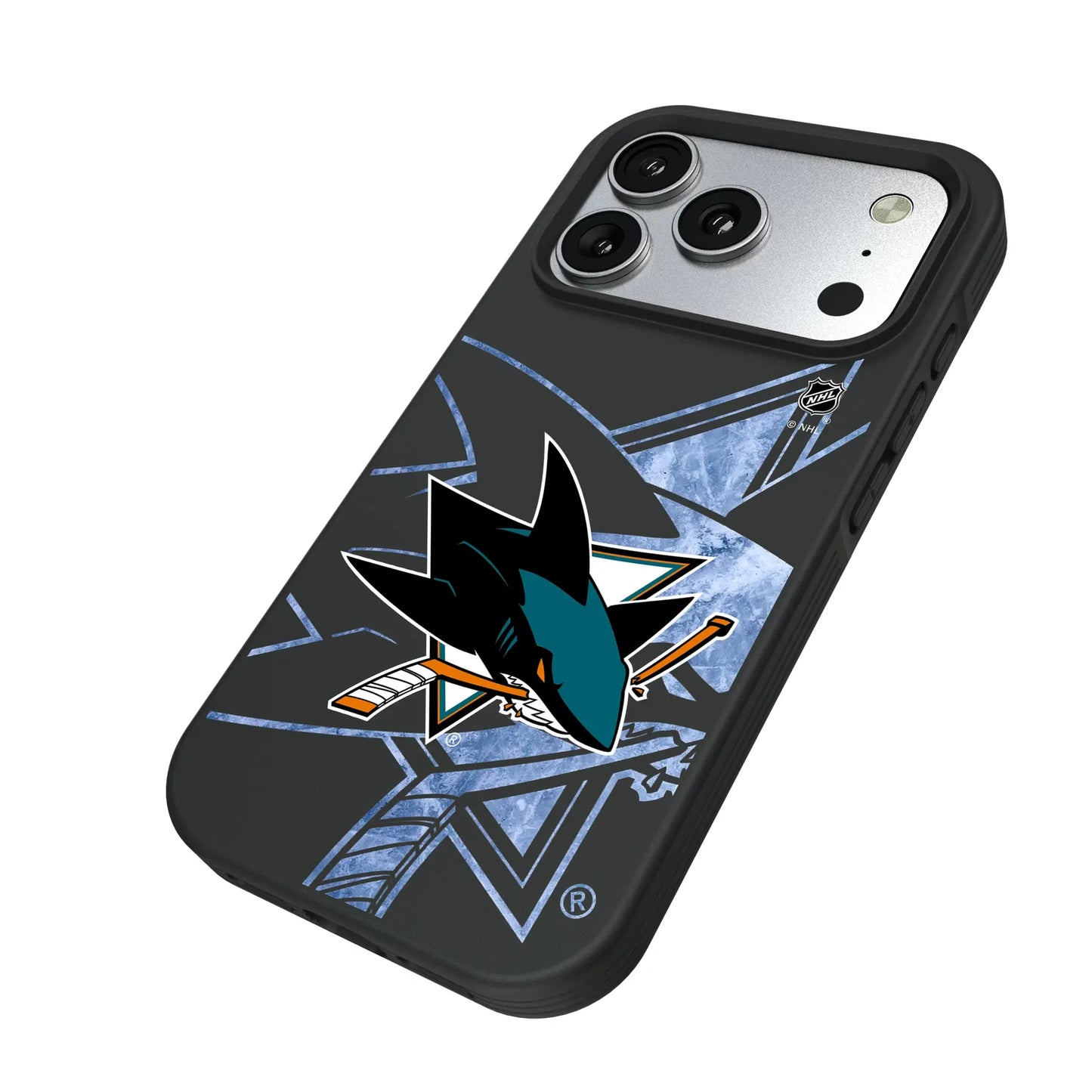 San Jose Sharks Ice Tilt Bump Phone Case for Apple iPhone
