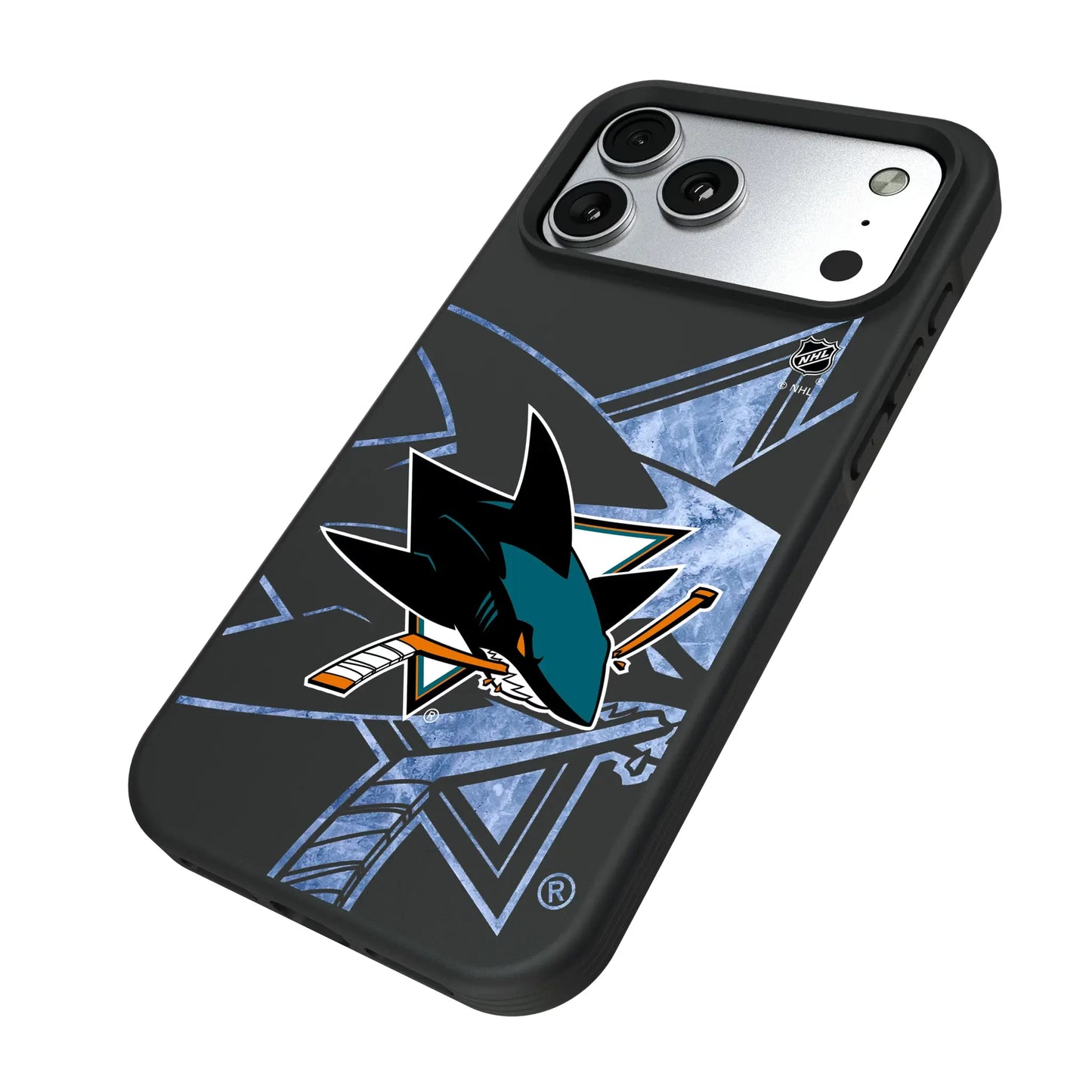 San Jose Sharks Ice Tilt Bump Phone Case for Apple iPhone