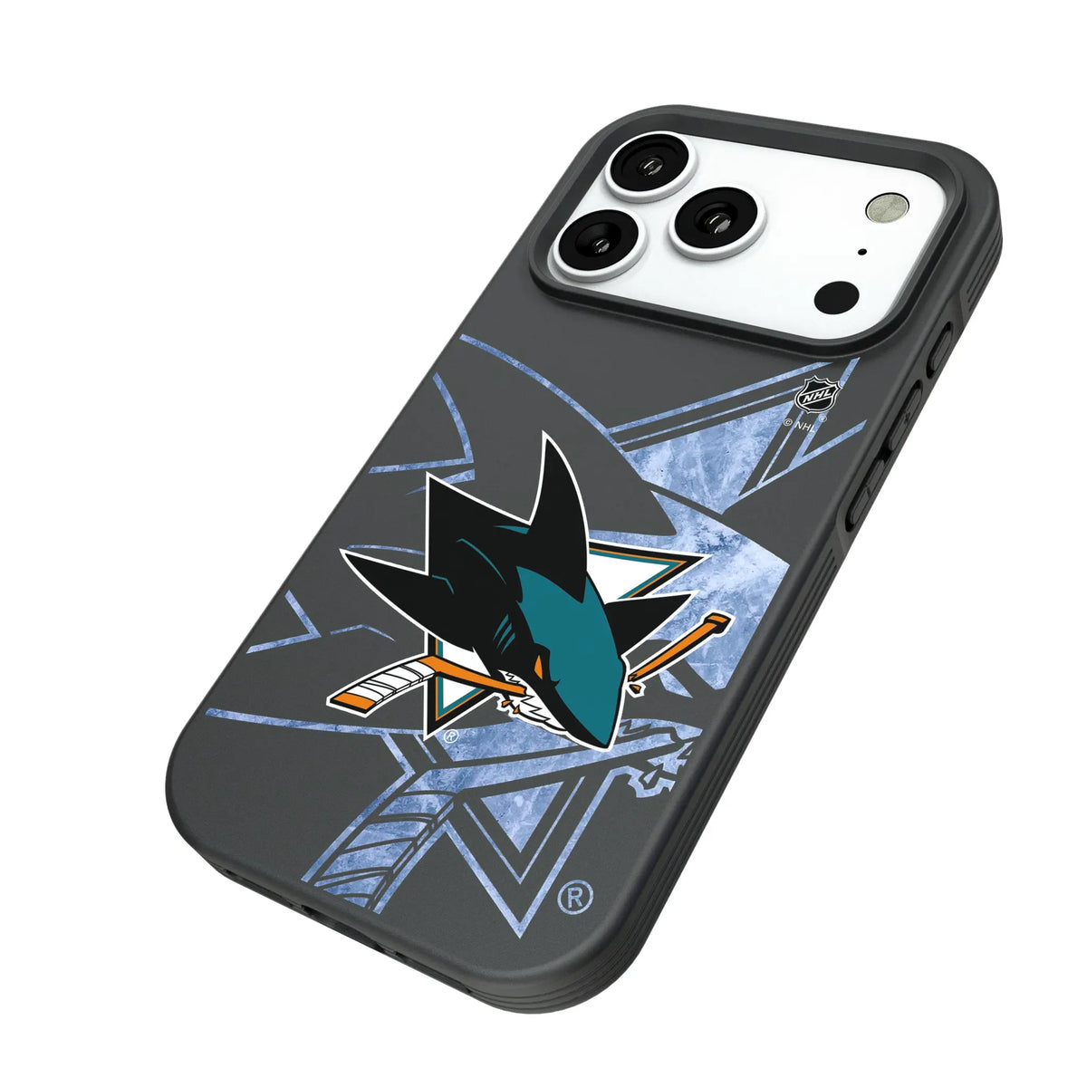 San Jose Sharks Ice Tilt Bump Phone Case for Apple iPhone