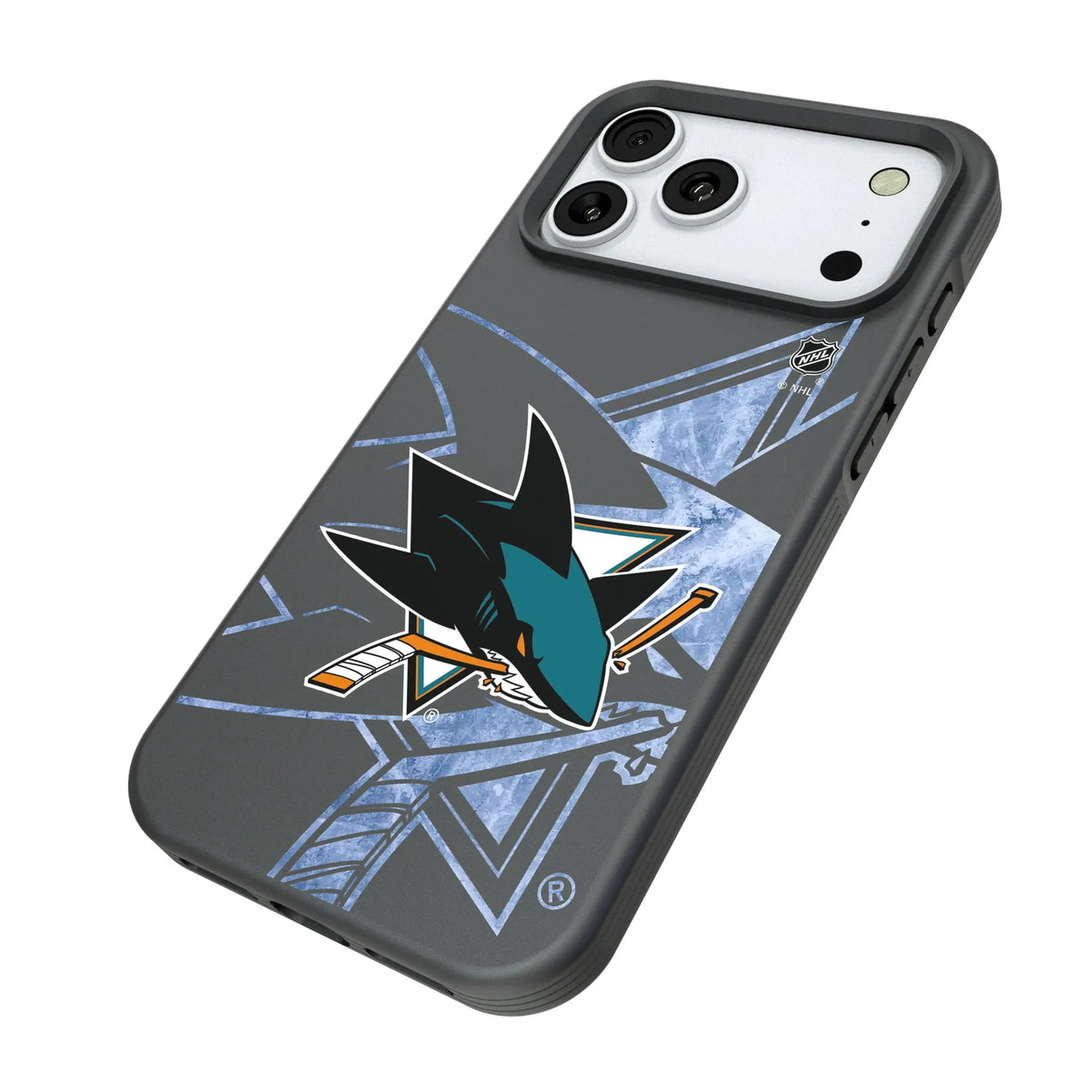 San Jose Sharks Ice Tilt Bump Phone Case for Apple iPhone