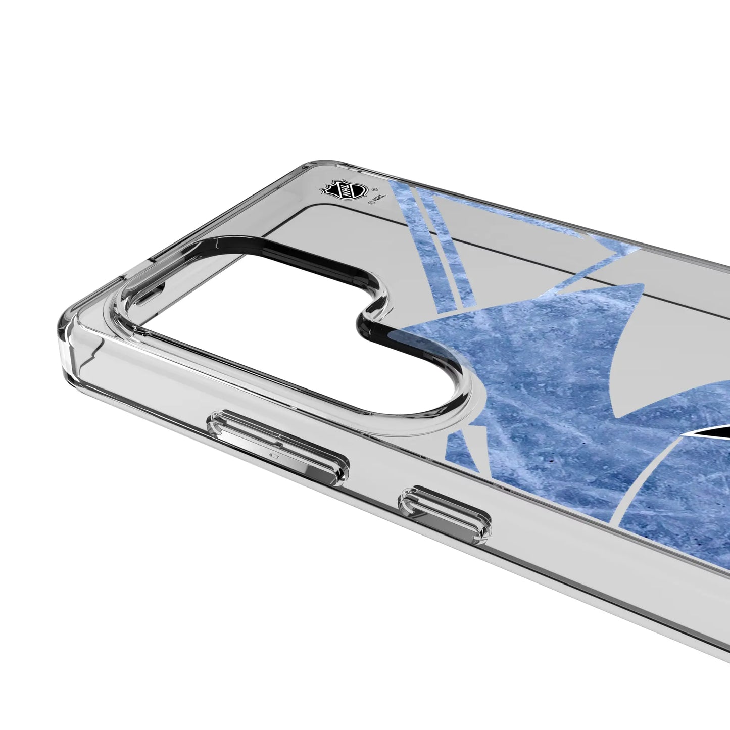 San Jose Sharks Ice Tilt Clear Phone Case for Samsung Galaxy
