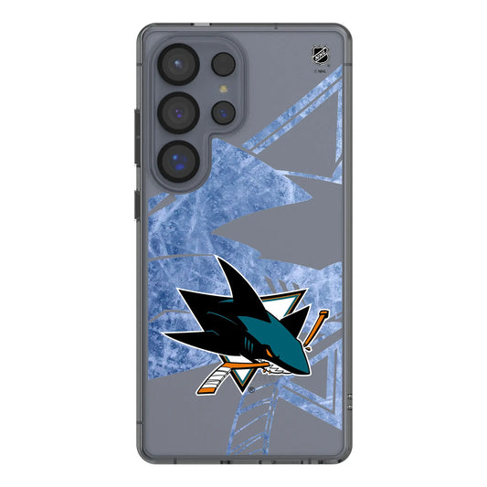 San Jose Sharks Ice Tilt Clear Phone Case for Samsung Galaxy