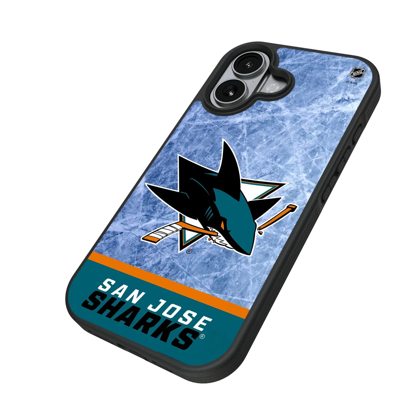 San Jose Sharks Ice Wordmark Bump Phone Case for Apple iPhone
