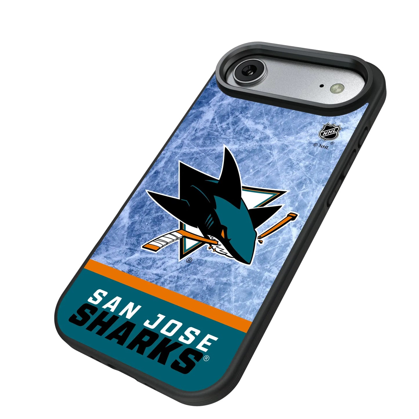 San Jose Sharks Ice Wordmark Bump Phone Case for Apple iPhone