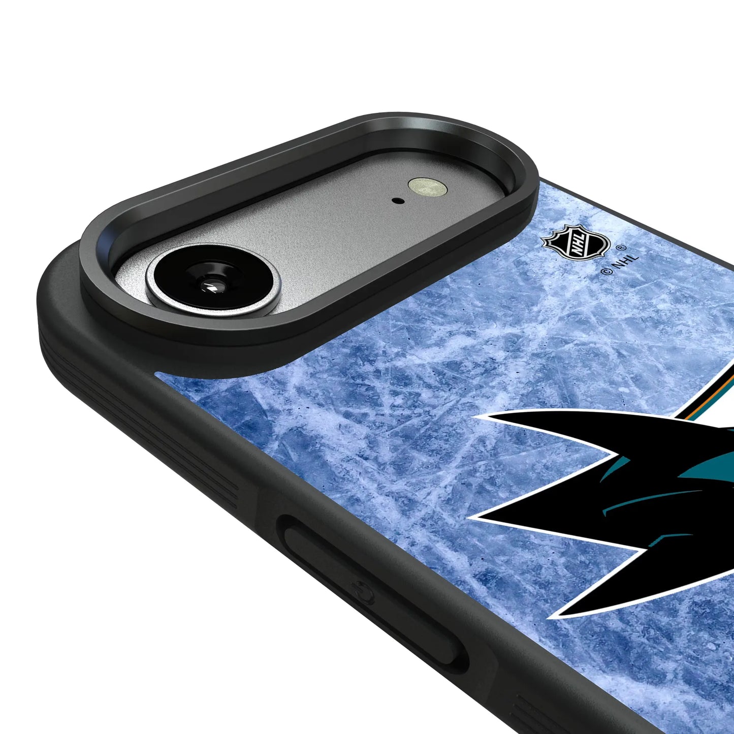 San Jose Sharks Ice Wordmark Bump Phone Case for Apple iPhone