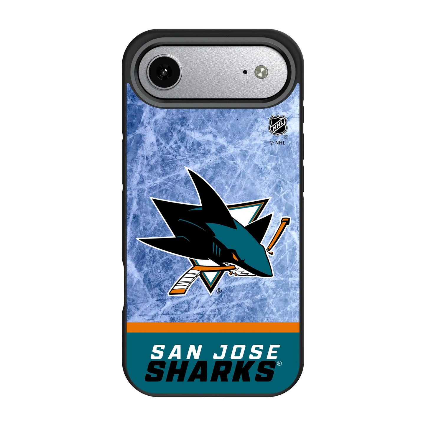 San Jose Sharks Ice Wordmark Bump Phone Case for Apple iPhone