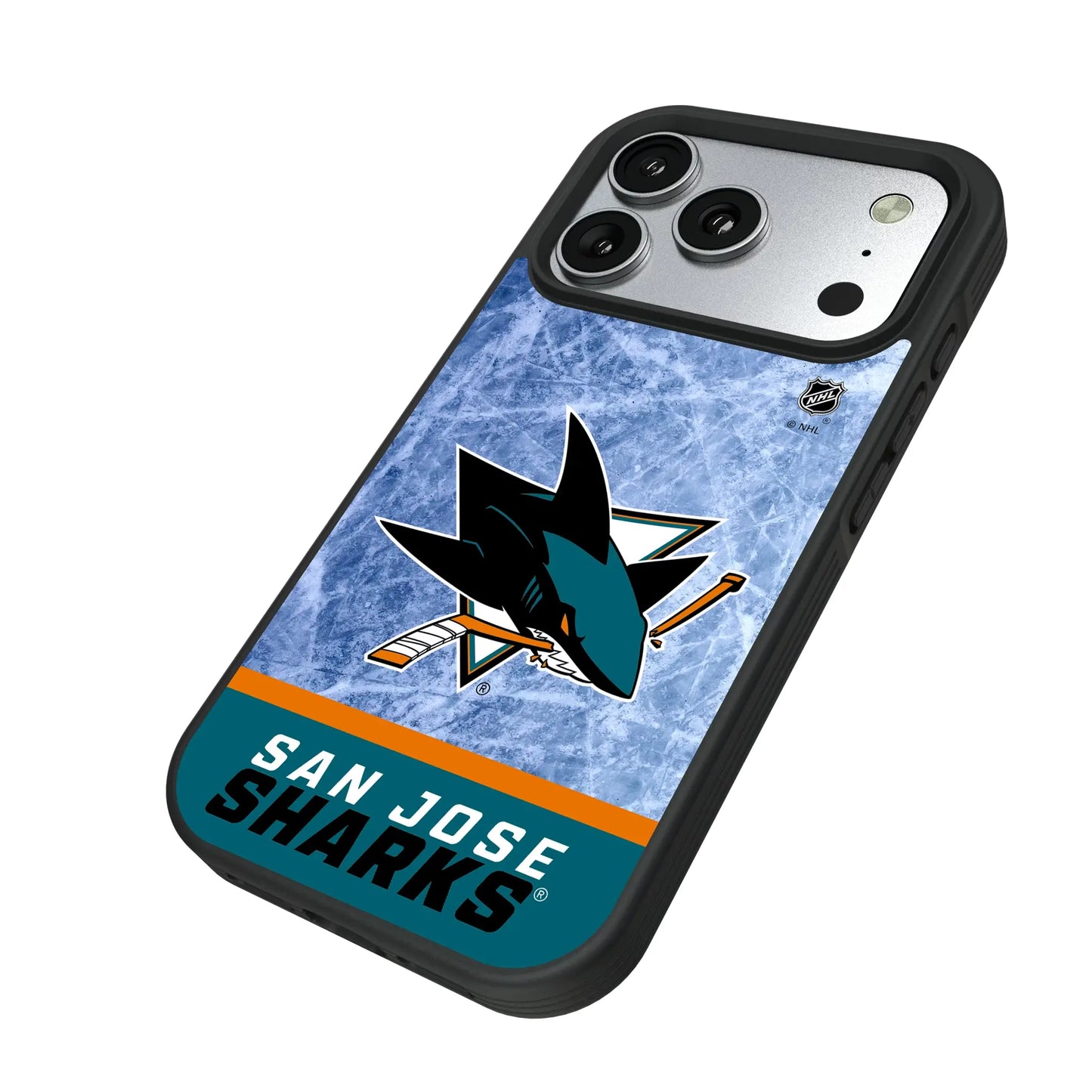 San Jose Sharks Ice Wordmark Bump Phone Case for Apple iPhone
