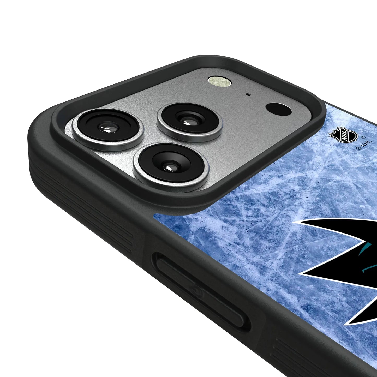 San Jose Sharks Ice Wordmark Bump Phone Case for Apple iPhone
