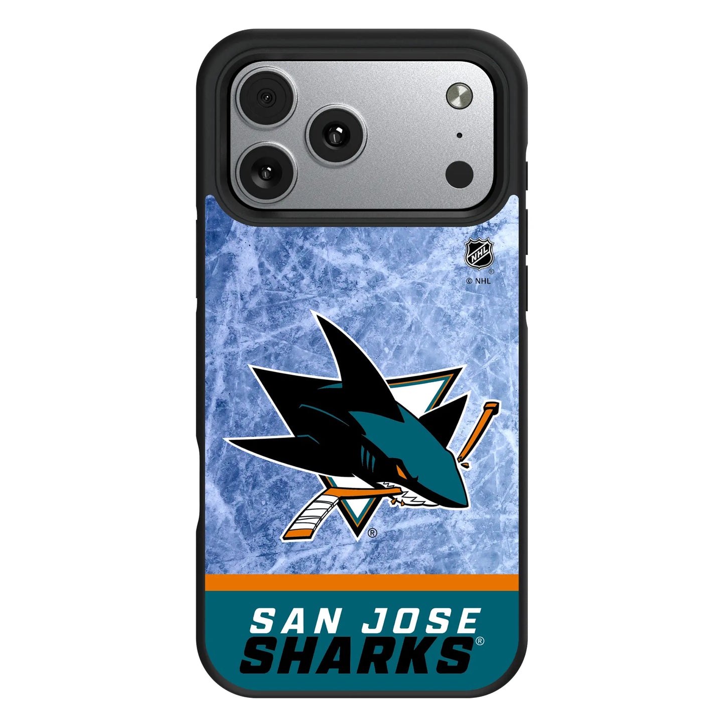 San Jose Sharks Ice Wordmark Bump Phone Case for Apple iPhone