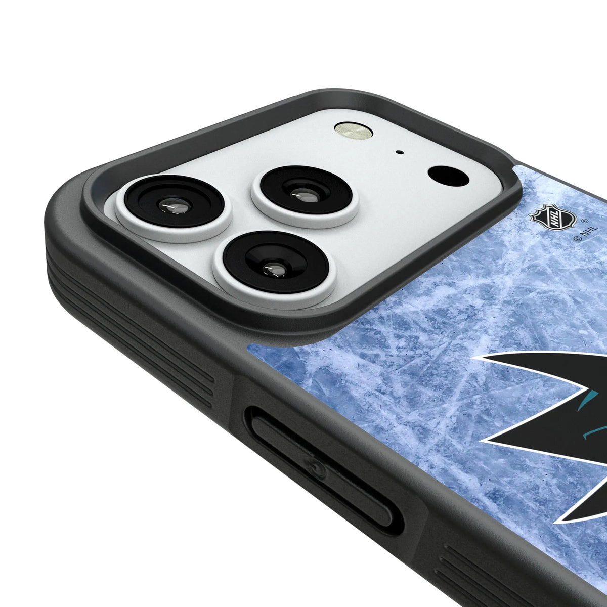San Jose Sharks Ice Wordmark Bump Phone Case for Apple iPhone