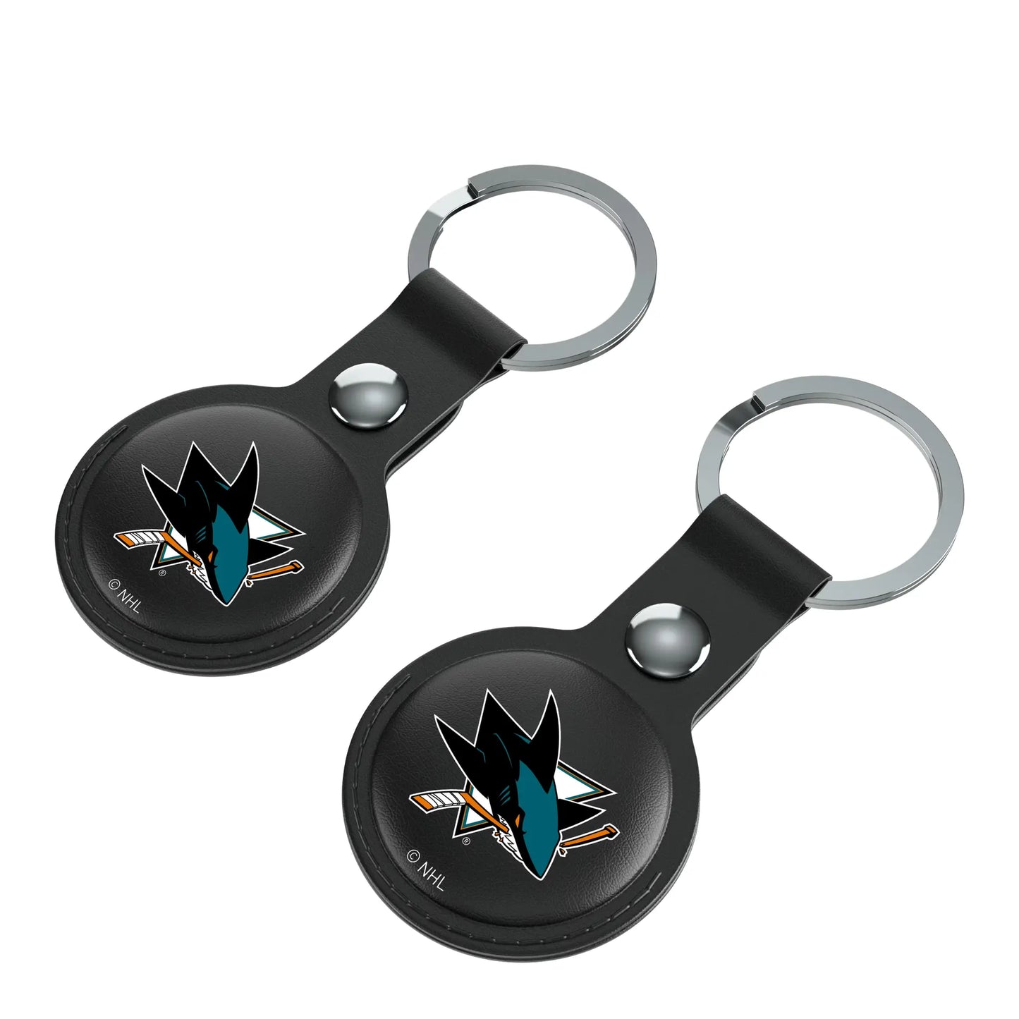 San Jose Sharks Insignia Black Airtag Holder 2-Pack
