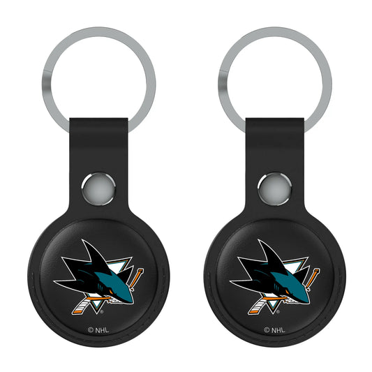 San Jose Sharks Insignia Black Airtag Holder 2-Pack