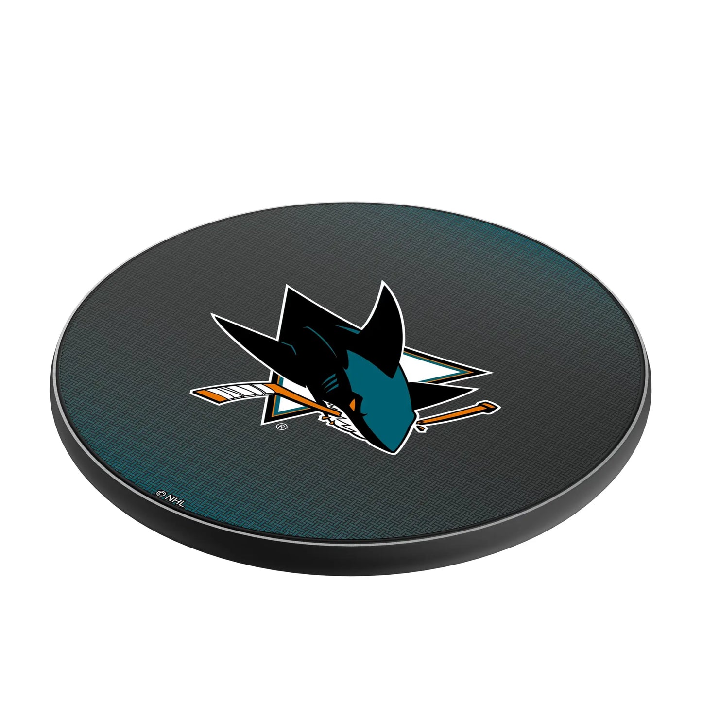 San Jose Sharks Linen 15-Watt Wireless Charger