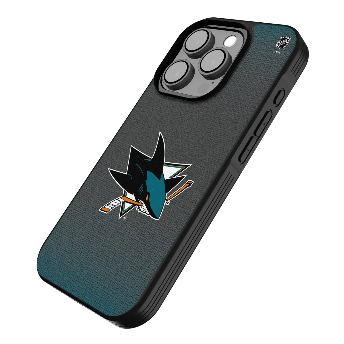 San Jose Sharks Linen Bump Phone Case for Apple iPhone