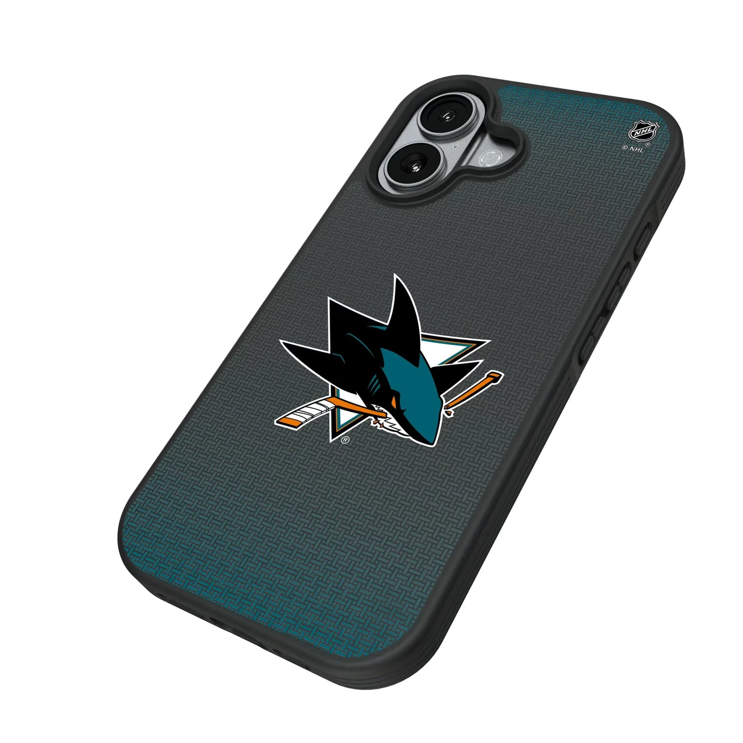 San Jose Sharks Linen Bump Phone Case for Apple iPhone