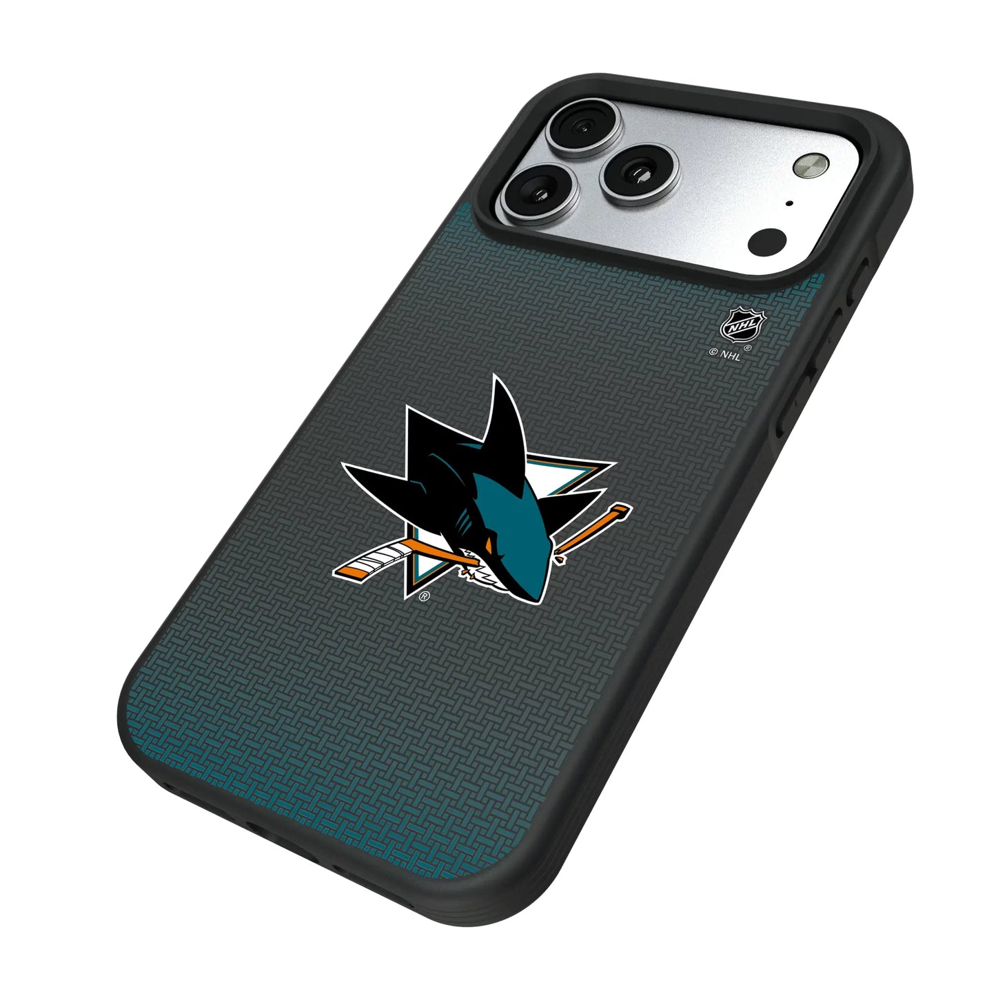 San Jose Sharks Linen Bump Phone Case for Apple iPhone