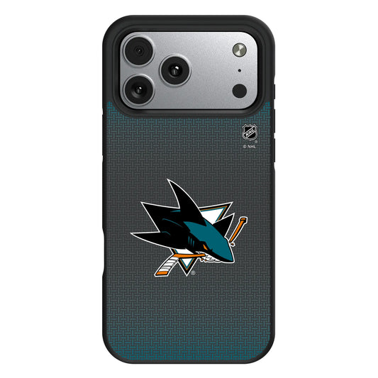 San Jose Sharks Linen Bump Phone Case for Apple iPhone