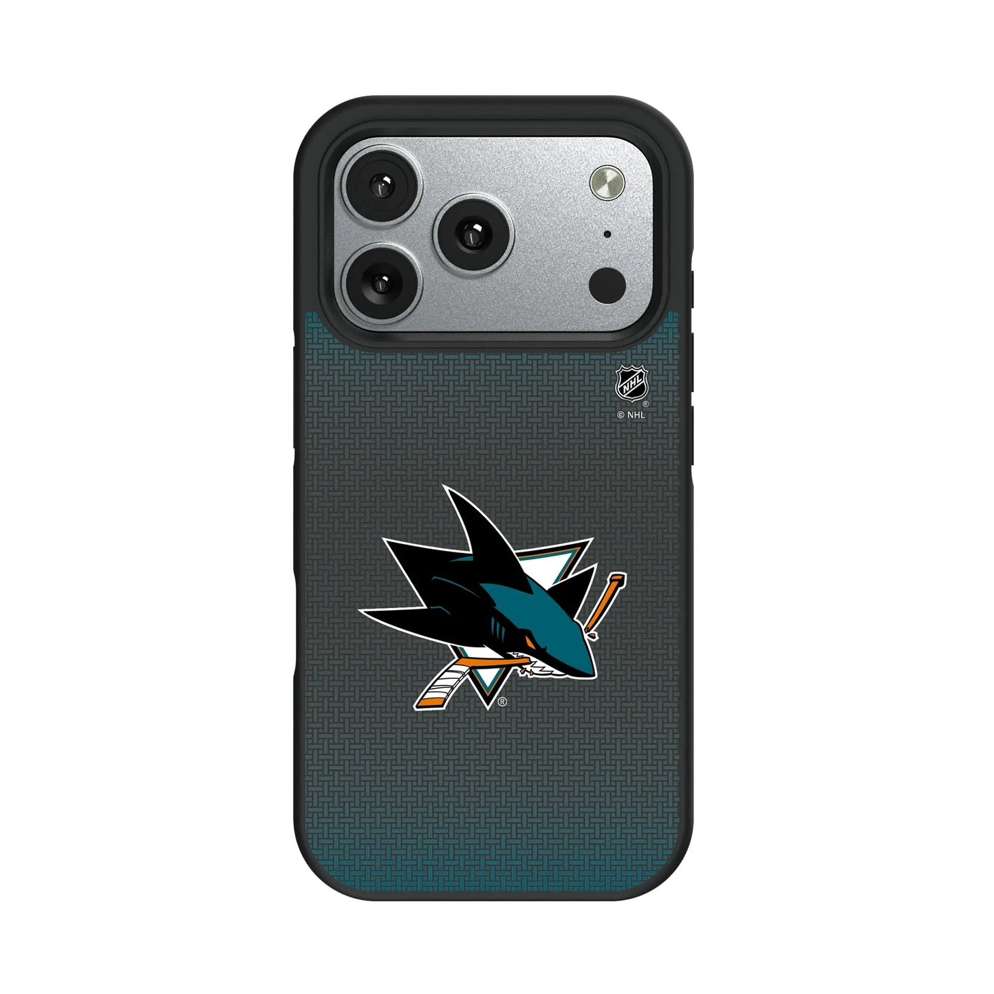 San Jose Sharks Linen Bump Phone Case for Apple iPhone