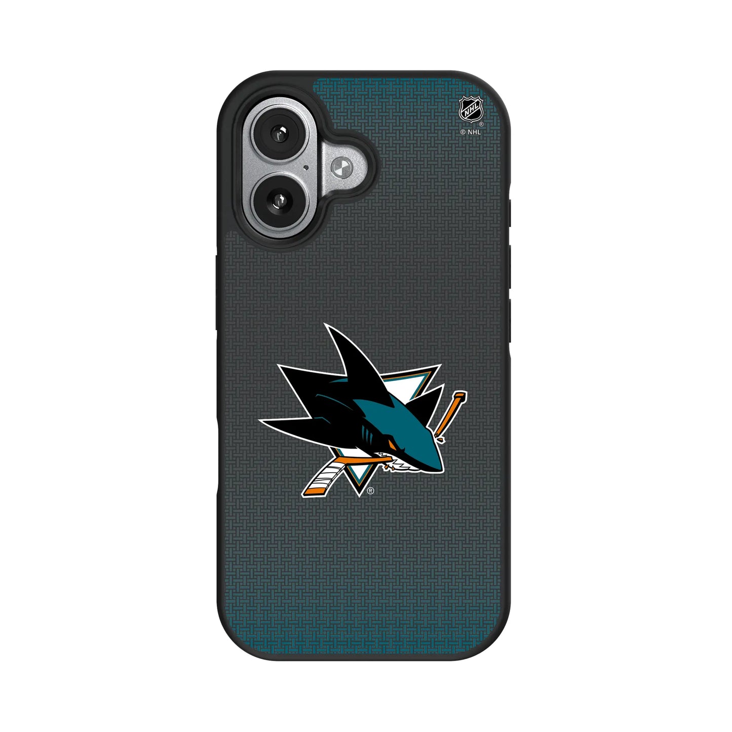 San Jose Sharks Linen Bump Phone Case for Apple iPhone