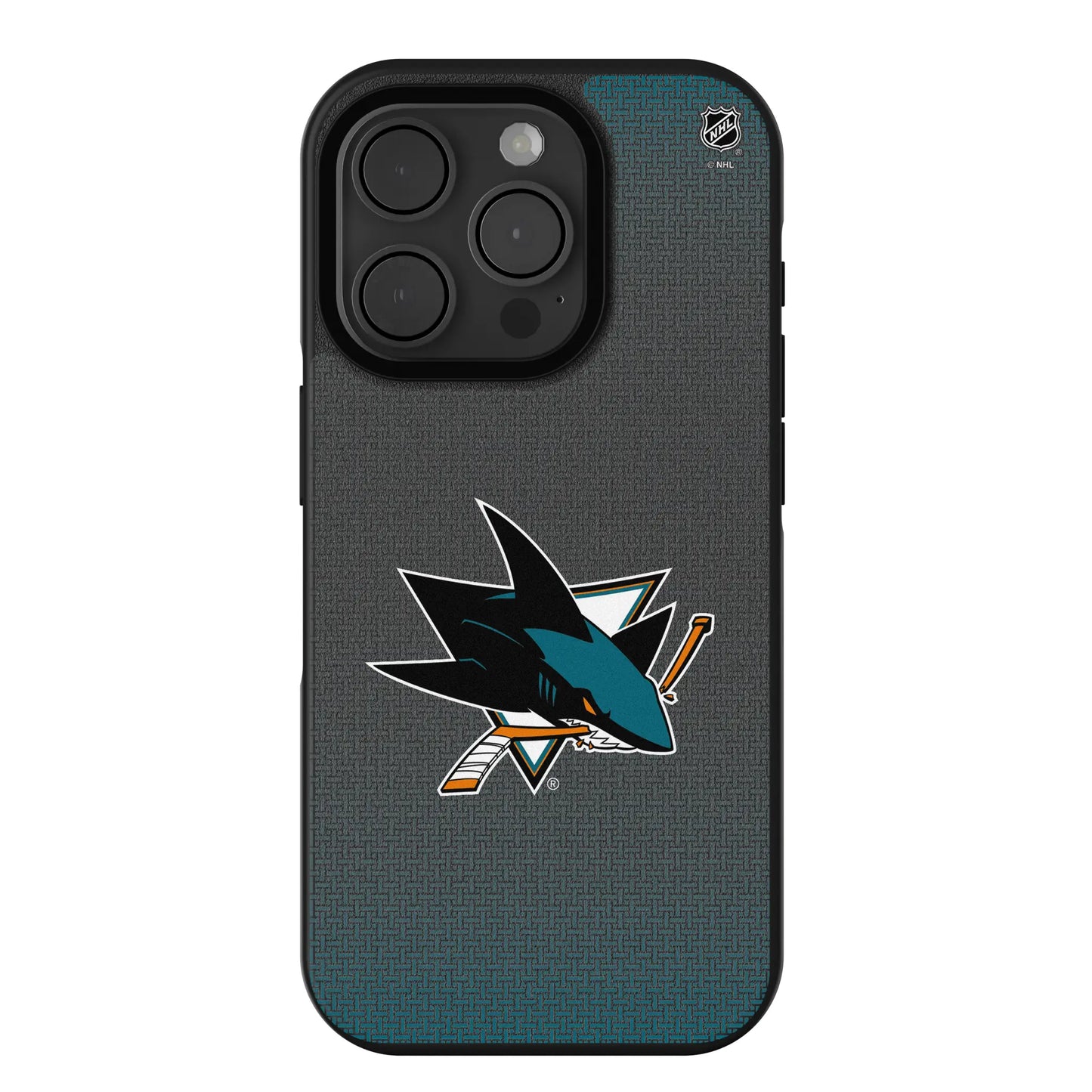 San Jose Sharks Linen Bump Phone Case for Apple iPhone