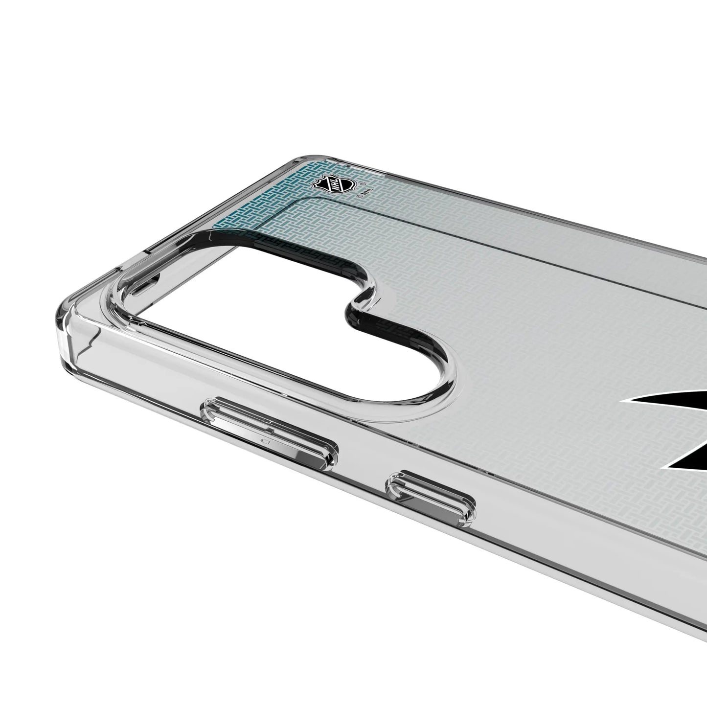 San Jose Sharks Linen Clear Phone Case for Samsung Galaxy