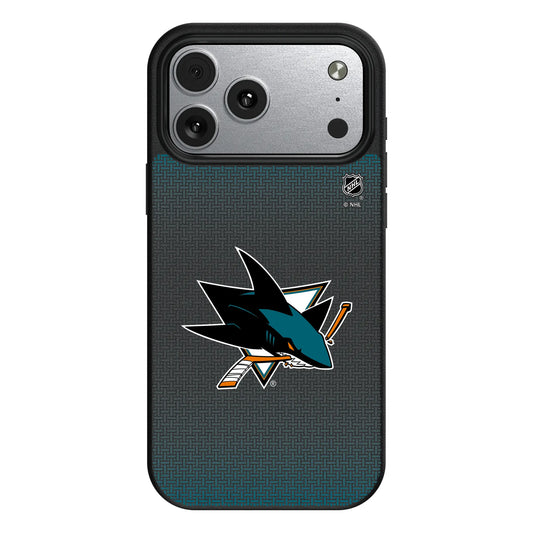 San Jose Sharks Linen MagSafe Compatible Phone Case for Apple iPhone
