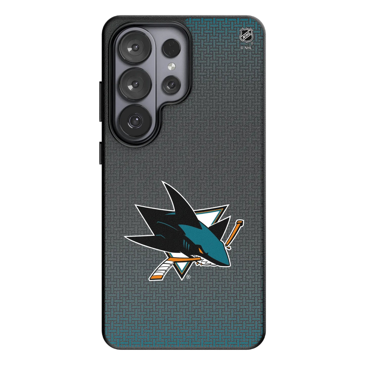 San Jose Sharks Linen MagSafe Compatible Phone Case for Samsung Galaxy