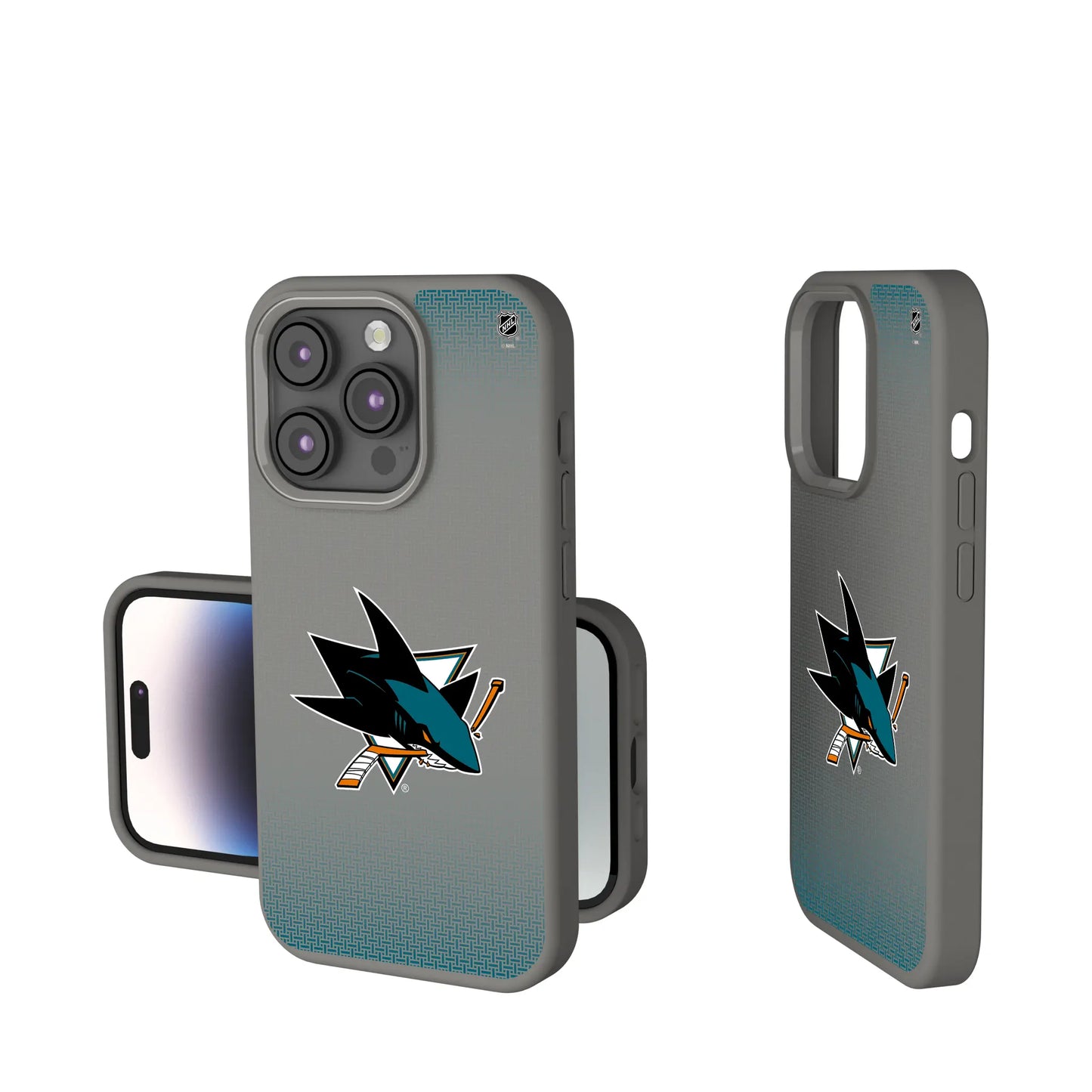San Jose Sharks Linen Soft Touch Phone Case for Apple iPhone