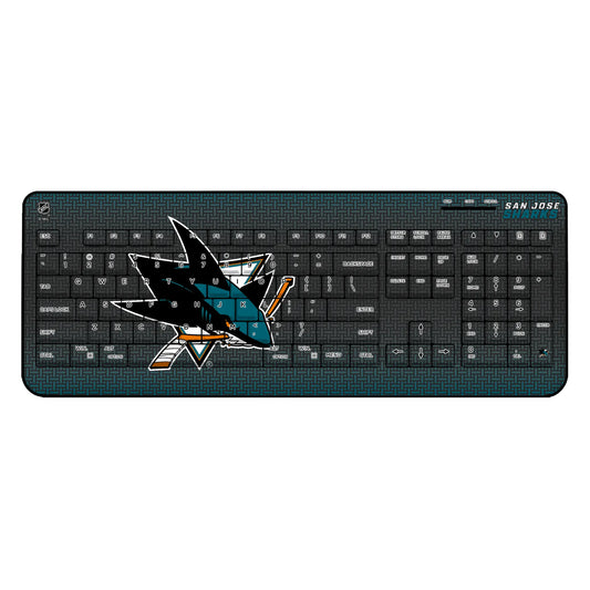 San Jose Sharks Linen Wireless USB Keyboard