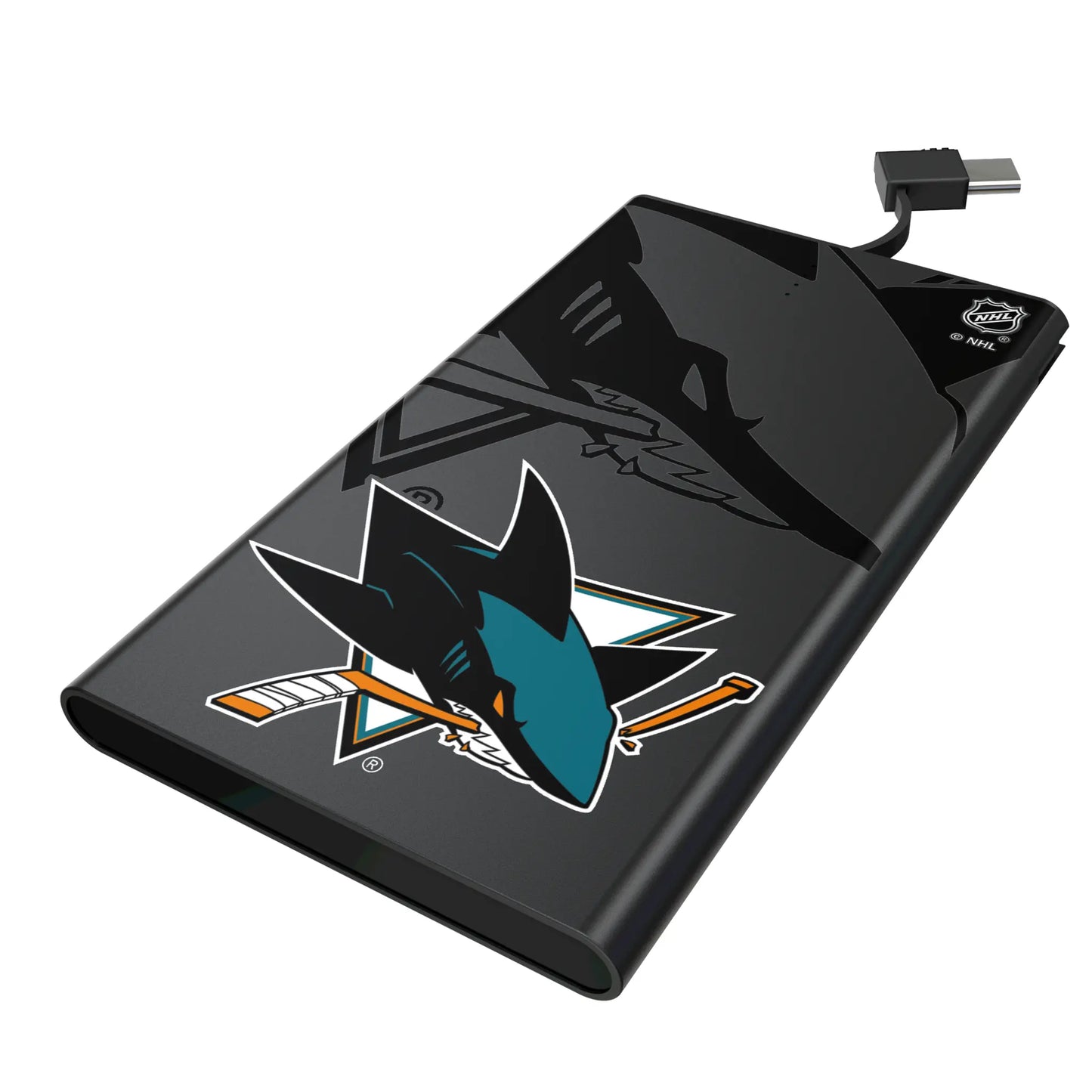 San Jose Sharks Monocolor Tilt 5000mAh Flat Powerbank