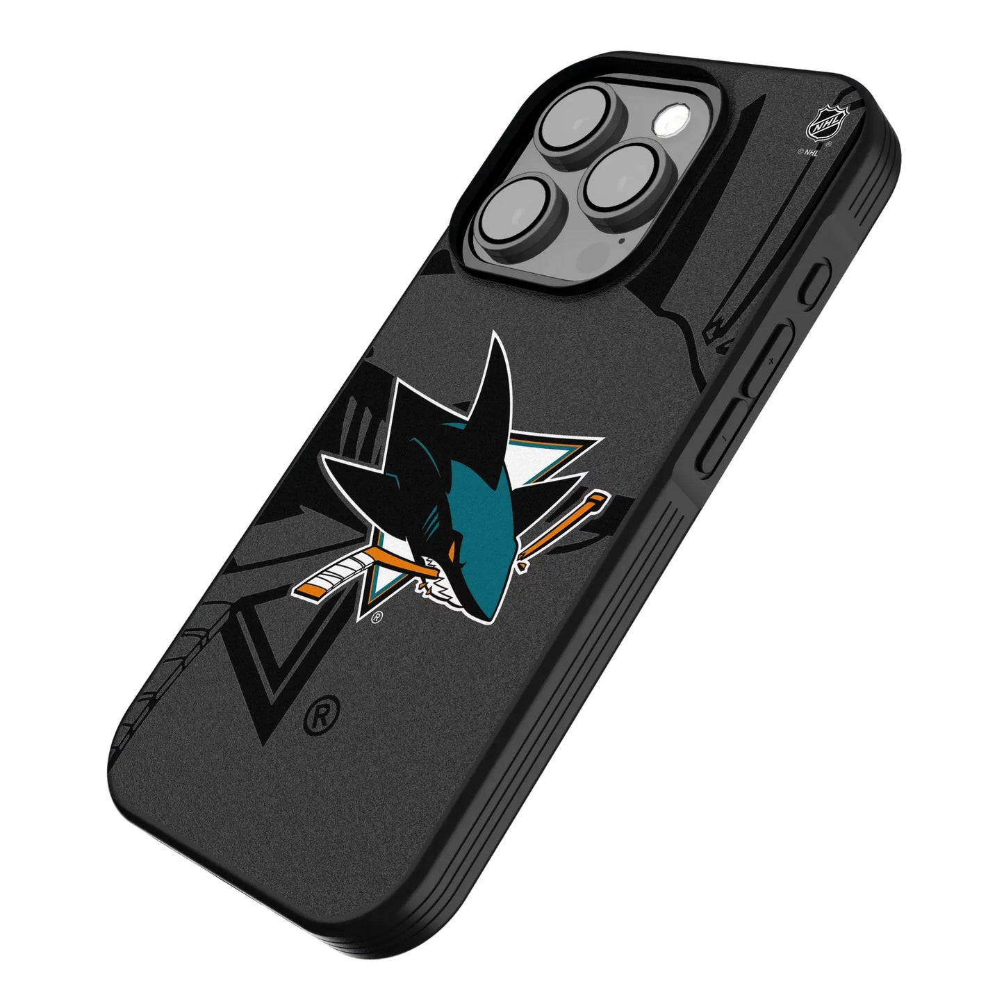 San Jose Sharks Monocolor Tilt Bump Phone Case for Apple iPhone