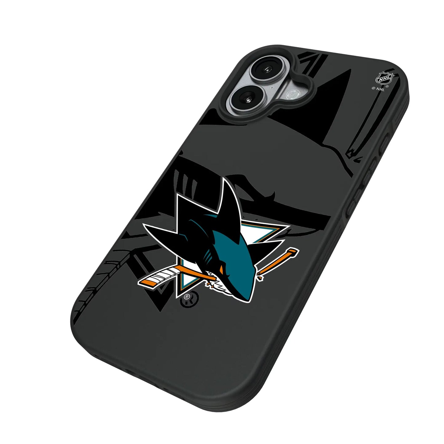 San Jose Sharks Monocolor Tilt Bump Phone Case for Apple iPhone