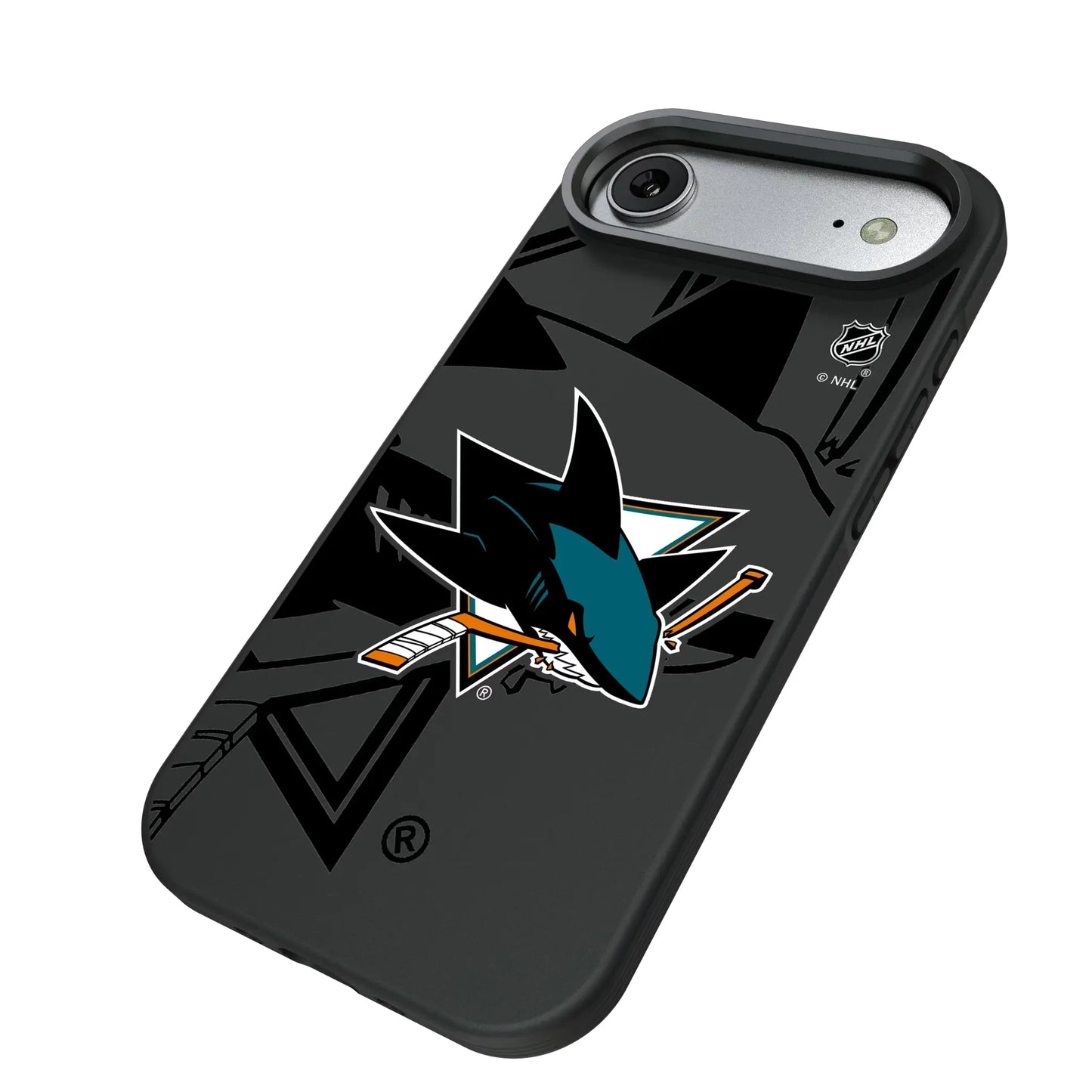San Jose Sharks Monocolor Tilt Bump Phone Case for Apple iPhone