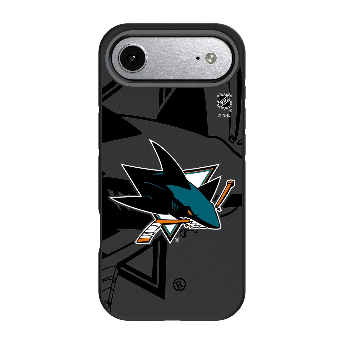 San Jose Sharks Monocolor Tilt Bump Phone Case for Apple iPhone
