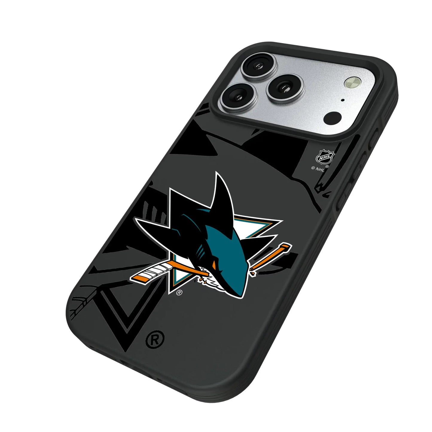 San Jose Sharks Monocolor Tilt Bump Phone Case for Apple iPhone