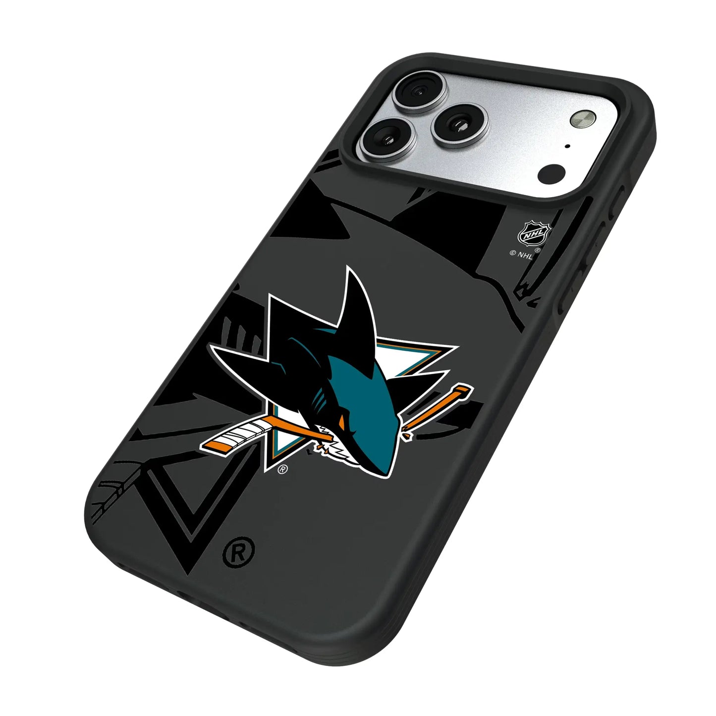 San Jose Sharks Monocolor Tilt Bump Phone Case for Apple iPhone
