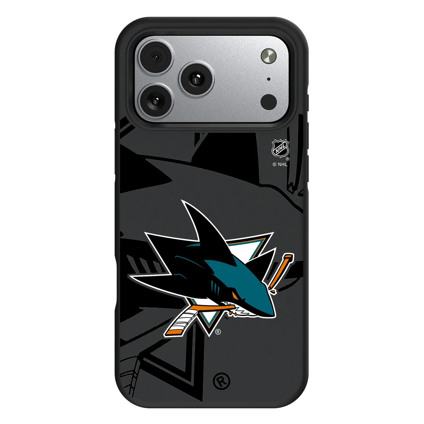 San Jose Sharks Monocolor Tilt Bump Phone Case for Apple iPhone