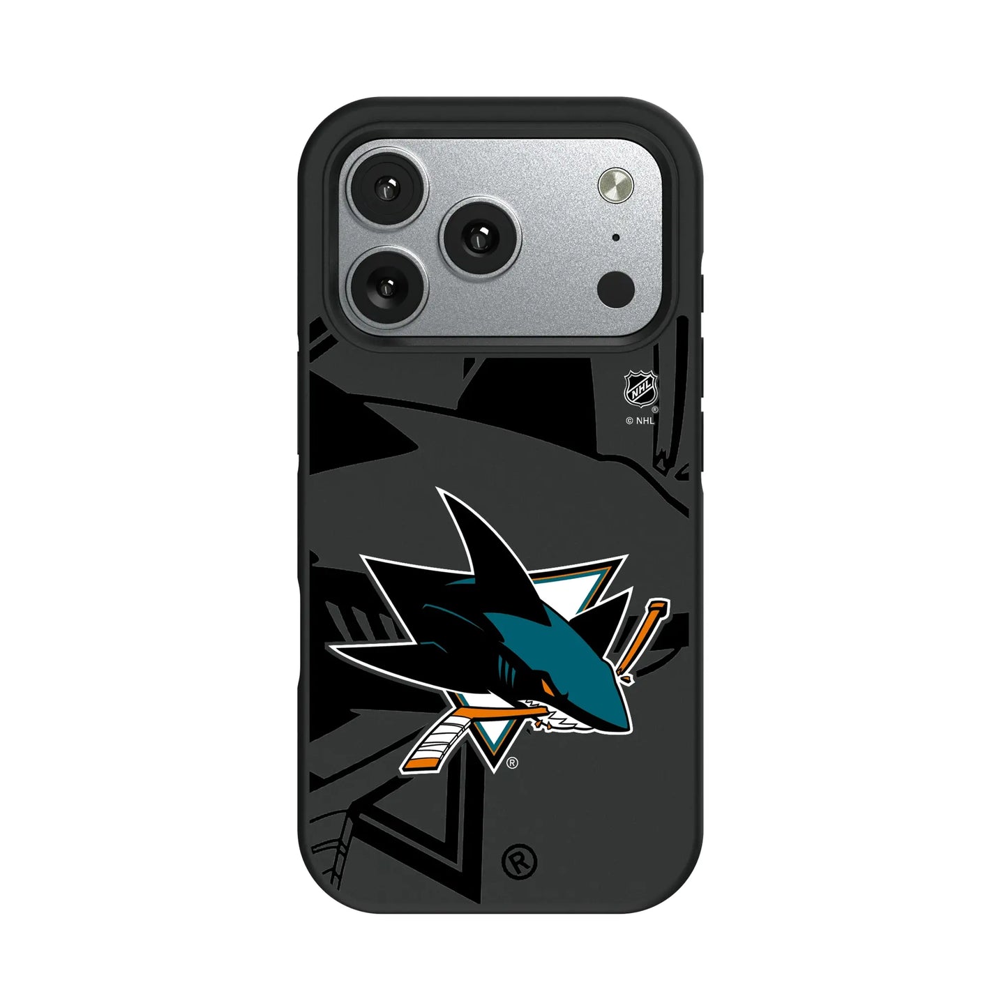 San Jose Sharks Monocolor Tilt Bump Phone Case for Apple iPhone